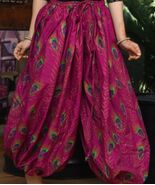 PINK PEACOCK PRINT ATS REN FAIRE GYPSY PANTALOONS - $1,447.45 MXN