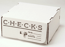 Corrugated Check Storage Box - $38.75