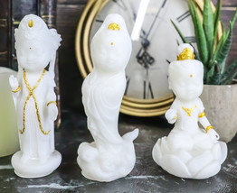 Kuan Yin Amitabha Seated And Standing Buddhas Feng Shui Zen Vastu Mini Figurines - £29.66 GBP