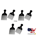 6 Pack Quality Black Afro Curly Hair Pick Mini Comb Salon Professional 5... - $168.40 MXN