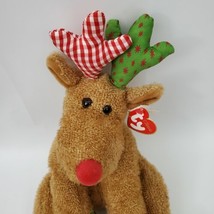  TY Classic 2006 Plush Holiday Christmas CHESTNUTS With Tags 14&quot; Reindeer Moose - £15.56 GBP