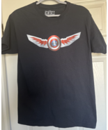 The Falcon &amp; The Winter Soldier Shirt Men Medium Black Graphic Crew Neck... - $19.13 CAD