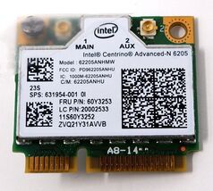 LENOVO 60Y3253 INTEL CENTRINO ADVANCED-N 6205 WIFI  FOR THINKPAD T430 +M... - $9.98