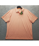 Ahead Polo Shirt Men 2XL Multi Striped Short Sleeve Collar Slit Golf Per... - $27.80