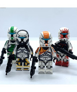 Delta Squad Star Wars Republic Commando Clone Troopers With Dc-17M Colle... - $35.18