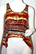 Torn By Ronny Kobo Animal Print Cropped Tank ( S ) - £94.93 GBP