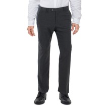 Alfani Mens Slim-Fit Slim-Fit Stretch Solid Dress Pants in Charcoal-38/30 - £26.22 GBP