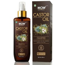 WOW Skin Science 100% Pure Castor Oil Cold Pressed For Stronger Hair 200ml - $16.31