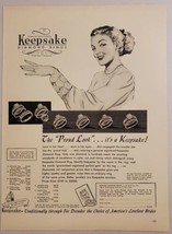 1948 Print Ad Keepsake Diamond Rings Happy Bride &amp; Wedding Ring Syracuse,NY - £10.77 GBP