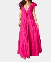 Buddylove holland tiered maxi dress in Raspberry - £43.35 GBP