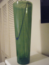 Kosta Boda 12 3/4 Inch Vase By Anna Ehrner Intersecting Lines Signed #40072 ##30 - £212.46 GBP
