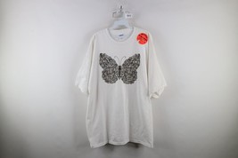 Deadstock Vintage Streetwear Womens 2XL Magic Sun Color Burst Butterfly T-Shirt - £34.32 GBP