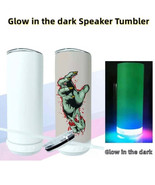 20oz Sublimation Glow In Dark Blank Bluetooth speaker tumbler. Music Tum... - $385.04 MXN