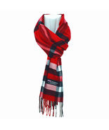 6 Pcs Red Black Plaid Cashmere Scarf Scarves Scotland Mens Womens - £49.48 GBP