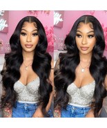 Aopusi Human Hair Bundles with Closure 16 18 20+14，Free Part 100% Brazil... - $59.39