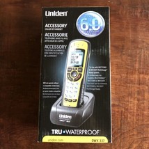 UNIDEN DWX337 WATERPROOF SUBMERSIBLE PHONE W/ BASE NEW IN BOX - $59.39