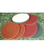 6pc 5&quot; inch Hook and Loop SURFACE CONDITIONING SANDING / CLEANING DISCS ... - £7.85 GBP