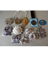 12 Different Vintage Foreign Police Hat  Pocket Badges - $42.76