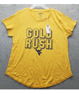West Virginia Mountaineers Tailgate T Shirt Football Women&#39;s L Yellow Go... - $398.01 MXN