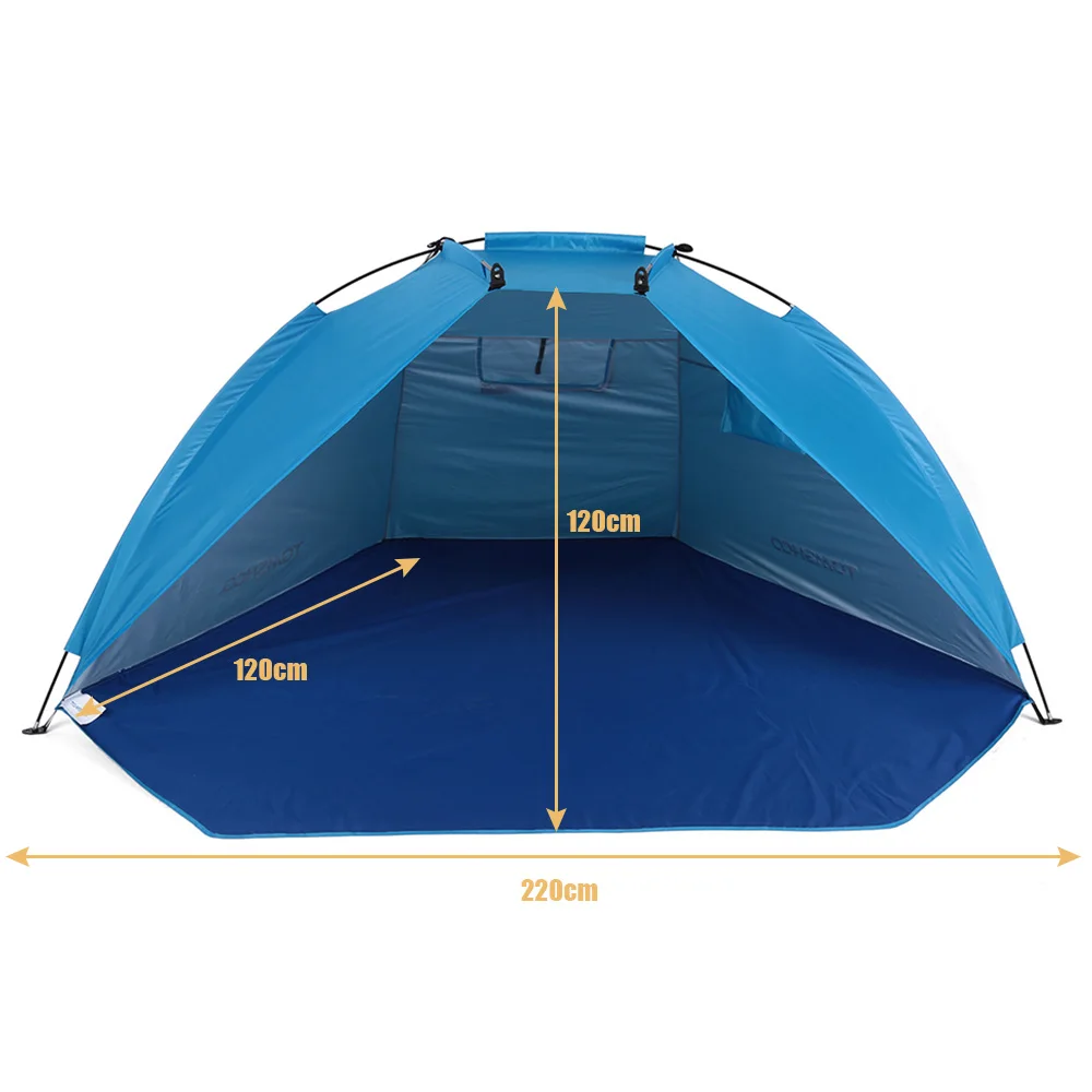 Sporting Tomshoo Beach Tent Sun Shelter Outdoor Sportings Sunshade Tent for Fish - £40.89 GBP