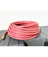 100ft x 1/4&quot; ID Continental Red Rubber Air Hose 4 Compressor 1/4&quot; NPT Ma... - $128.26 CAD