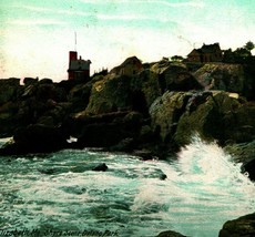 Delano Park Shore Scene Cape Elizabeth Maine ME 1909 DB Postcard  - £3.12 GBP