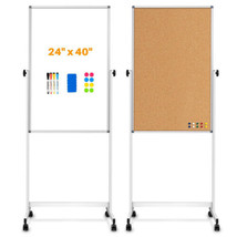 [24&quot; x 40&quot;] Rolling Whiteboard &amp; Corkboard Combo with Stand, - $8,155.23 MXN
