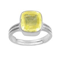 14.00 Ratti 13.45 Carat Natural Yellow Sapphire Pukhraj Gemstone Panchdhatu Adju - £28.30 GBP