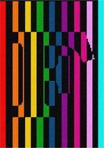 Pepita Needlepoint Canvas: Letter F Illusion, 7&quot; x 10&quot; - £43.78 GBP+