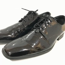 CALVIN KLEIN Gareth Patent Tuxedo Oxford Dress Shoes Men&#39;s 10 - $39.99
