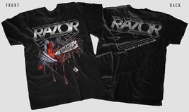 Razor – Violent Restitution, Black T-shirt Short Sleeve (sizes:S to 5XL) - £13.58 GBP