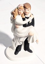 Vintage Lefton Bride & Groom Porcelain Figurine 1984 - $8.95