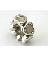 Authentic PANDORA Abundance of Love, Silver Enamel Spacer Charm 791775EN... - $29.44