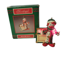 Vtg Deck The Halls House Of LLoyd Christmas Ornament Lighted Musical Clown Toys - £7.92 GBP