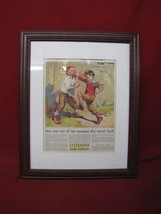 Vintage Framed 1930 LISTERINE Print Ad - £23.34 GBP