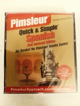 Pimsleur Quick &amp; Simple Spanish 2nd Revised Edition Audiobook on CD Brand New - £15.41 GBP