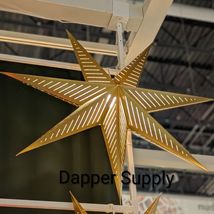 Ikea STRALA Star Light Pendant Table Lamp Shade Brass Striped Large 35&quot; - €22,08 EUR