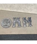 2-Alphabet Letter M Concho see pictures - £3.95 GBP