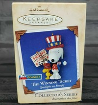 Hallmark  Peanuts The Winning Ticket Spotlight on Snoopy Christmas Ornament 2004 - $10.99