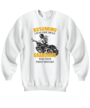 Grandma Sweatshirt Grandma - Your First Mistake White-SS - £20.28 GBP
