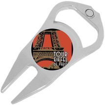 Tour Eiffel Paris Golf Ball Marker Divot Repair Tool Bottle Opener - £9.19 GBP