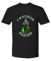 St Patrick&#39;s Day TShirt I&#39;m So IRISH Right Now Bernie Sanders Black-P-Tee  - £16.68 GBP