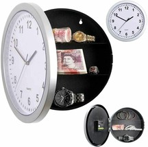 Wall Clock Safe Secret Hidden Compartment Money Stash Security Jewellery - £12.78 GBP