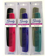 GOODY 7&quot; STYLING HAIR COMBS - 2 PCS. (00621) - $7.99