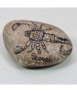 Vintage Scorpio Stone Paperweight 2.5 Inch Astrology Scorpion - $16.83