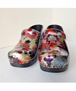 Dansko Pro Clog Multicolor Boho Flower Patent Leather EU Size 38 US 7.5 8 - $1,456.28 MXN