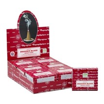 Satya Dragon&#39;s Blood Incense Dhoop Cone Pack of 12 Pkt of 10 Cone Each Free Ship - £15.04 GBP