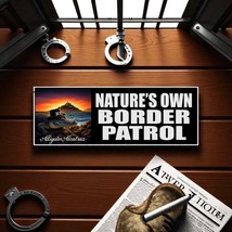 Alligator Alcatraz Border Patrol Bumper Sticker or Magnet - Various Sizes - €3,36 EUR+