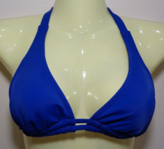 Hurley Size Large 2 WAY SOFT CUPS HALTER Blue New Bikini Top - $35.05