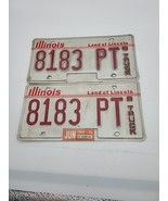 Vtg 1999 Illinois Truck License Plate Set Classic Garage Collectors Deco... - $35.00